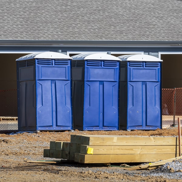 is there a specific order in which to place multiple portable toilets in Au Sable